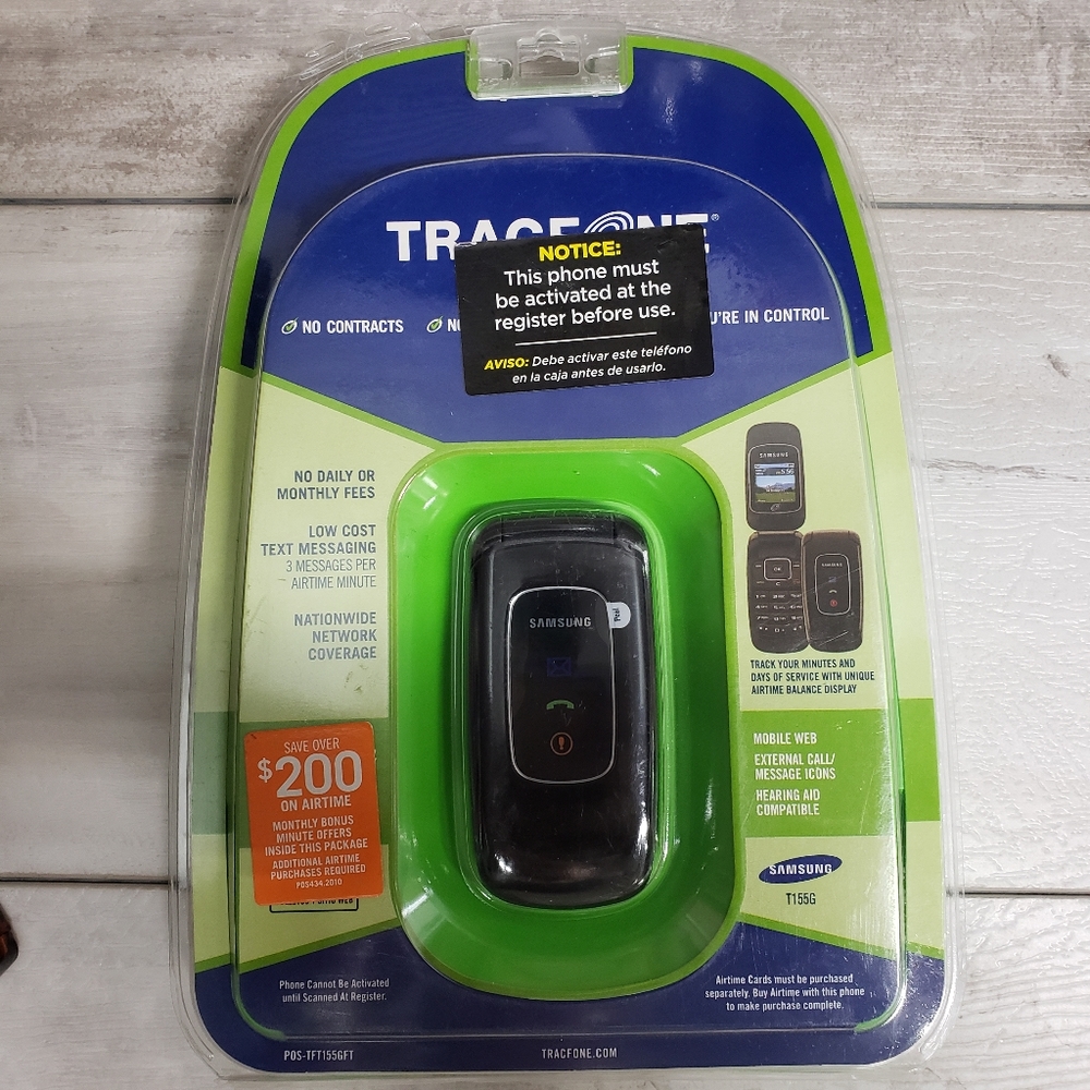 Samsung T155G Tracfone Prepaid Phone Factory Sealed